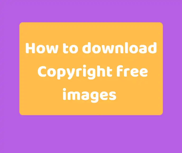 How to download Copyright free Images