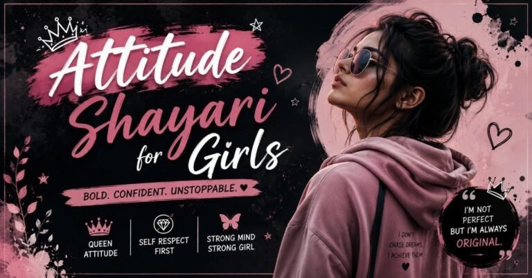 Attitude Shayari for Girls