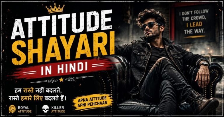 Attitude Shayari in Hindi