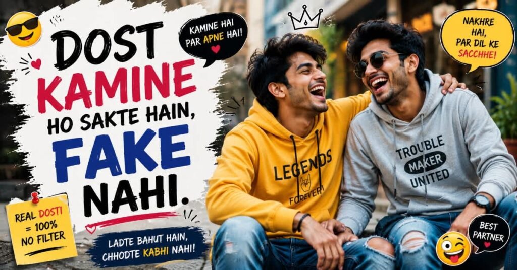 Funny Friendship Shayari in Hinglish