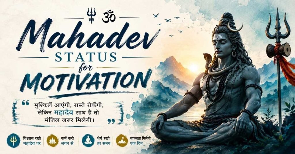 Mahadev Status for Motivation
