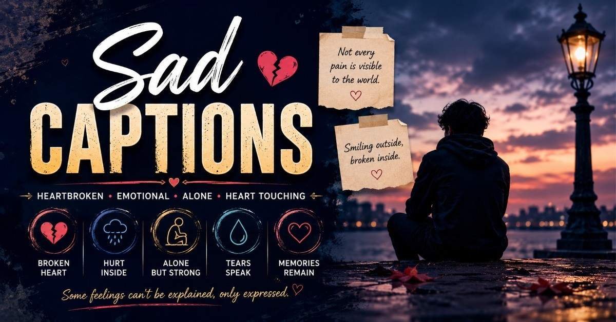 Sad Captions Heartbroken, Emotional & Alone Captions