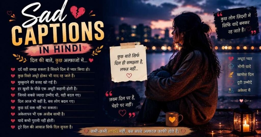 Sad Captions in Hindi