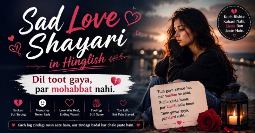Sad Love Shayari in Hinglish