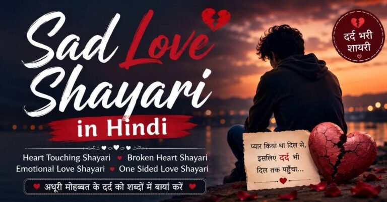 Sad love shayari