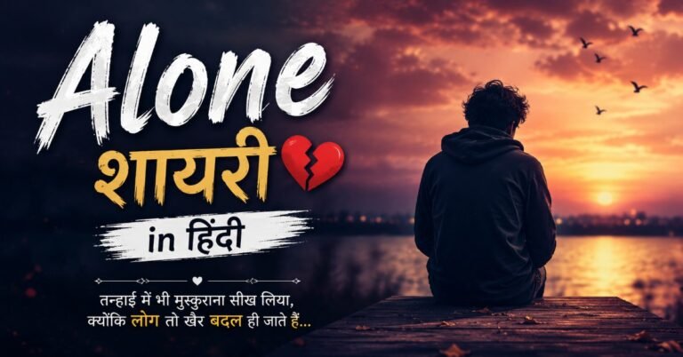 Alone Shayari in Hindi